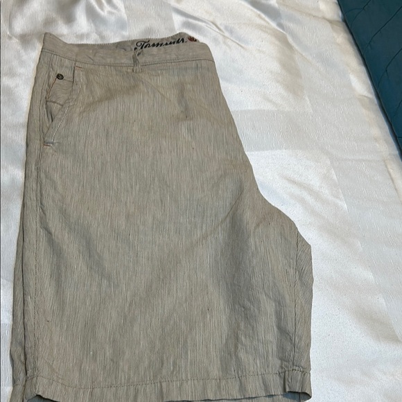 TOMMY BAHAMAS Men's Tan bermudas cotton linen blend size 38 - Picture 13 of 13